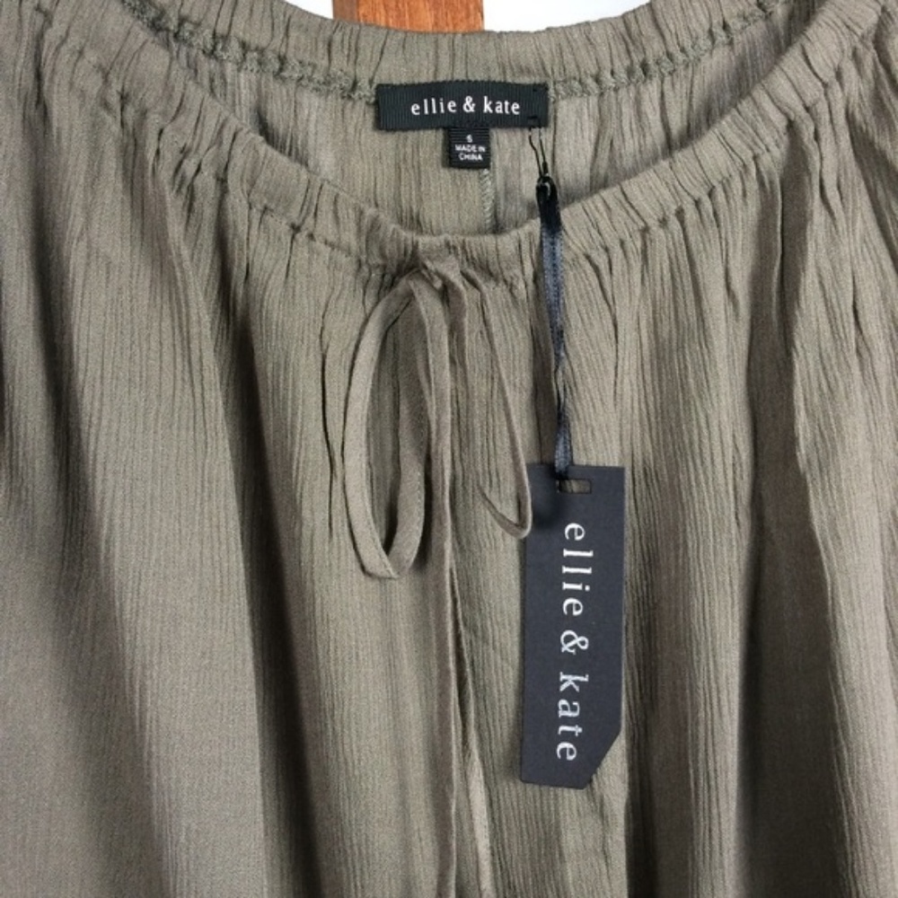 Ellie & Kate 2-way Peasant Top w/Lace Detail - Picture 6 of 7